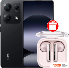 Мобильный телефон Xiaomi REDMI NOTE 14S 8GB/256GB МЕЖДУНАРОДНАЯ ВЕРСИЯ (ПОЛУНОЧНЫЙ ЧЕРНЫЙ) + НАУШНИКИ XIAOMI REDMI BUDS 6 ACTIVE (РОЗОВЫЙ) ПО АКЦИИ (163459)