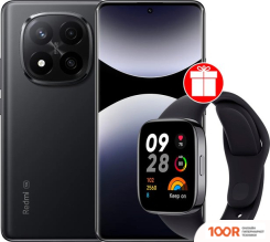 Мобильный телефон Xiaomi REDMI NOTE 14 PRO+ 5G 8GB/256GB МЕЖДУНАРОДНАЯ ВЕРСИЯ (ЧЕРНЫЙ) + УМНЫЕ ЧАСЫ XIAOMI REDMI WATCH 3 (ЧЕРНЫЙ) ПО АКЦИИ (163445)