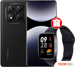 Мобильный телефон Xiaomi REDMI NOTE 14 PRO 5G 12GB/256GB МЕЖДУНАРОДНАЯ ВЕРСИЯ (ЧЕРНЫЙ) + УМНЫЕ ЧАСЫ XIAOMI REDMI WATCH 3 (ЧЕРНЫЙ) ПО АКЦИИ (163388)