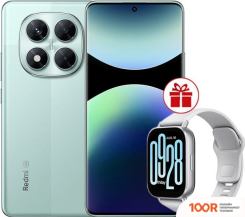 Мобильный телефон Xiaomi REDMI NOTE 14 PRO 5G 12GB/256GB МЕЖДУНАРОДНАЯ ВЕРСИЯ (ЗЕЛЕНЫЙ) + УМНЫЕ ЧАСЫ XIAOMI REDMI WATCH 5 ACTIVE (СЕРЕБРИСТЫЙ) ПО АКЦИИ (163384)