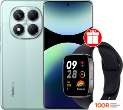 Мобильный телефон Xiaomi REDMI NOTE 14 PRO 5G 12GB/256GB МЕЖДУНАРОДНАЯ ВЕРСИЯ (ЗЕЛЕНЫЙ) + УМНЫЕ ЧАСЫ XIAOMI REDMI WATCH 3 (ЧЕРНЫЙ) ПО АКЦИИ (163383)
