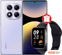 Мобильный телефон Xiaomi REDMI NOTE 14 PRO 12GB/512GB МЕЖДУНАРОДНАЯ ВЕРСИЯ (ФИОЛЕТОВЫЙ) + УМНЫЕ ЧАСЫ XIAOMI REDMI WATCH 3 (ЧЕРНЫЙ) ПО АКЦИИ (163375)