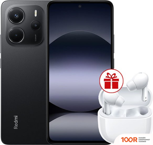 Мобильный телефон Xiaomi REDMI NOTE 14 6GB/128GB МЕЖДУНАРОДНАЯ ВЕРСИЯ (ЧЕРНЫЙ) + НАУШНИКИ XIAOMI REDMI BUDS 6 LITE (БЕЛЫЙ) ПО АКЦИИ (163315)