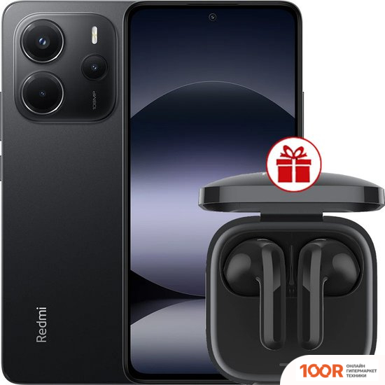 Мобильный телефон Xiaomi REDMI NOTE 14 6GB/128GB МЕЖДУНАРОДНАЯ ВЕРСИЯ (ЧЕРНЫЙ) + НАУШНИКИ XIAOMI REDMI BUDS 6 ACTIVE (ЧЕРНЫЙ) ПО АКЦИИ (163314)