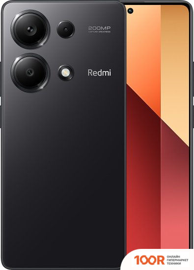 Мобильный телефон Xiaomi REDMI NOTE 13 PRO 4G 8GB/256GB С NFC МЕЖДУНАРОДНАЯ ВЕРСИЯ (ПОЛУНОЧНЫЙ ЧЕРНЫЙ) (163231)