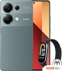 Мобильный телефон Xiaomi REDMI NOTE 13 PRO 4G 12GB/512GB С NFC МЕЖДУНАРОДНАЯ ВЕРСИЯ (ЗЕЛЕНЫЙ ЛЕС) И XIAOMI SMART BAND 8 (СЕРЫЙ) ПО АКЦИИ (163212)