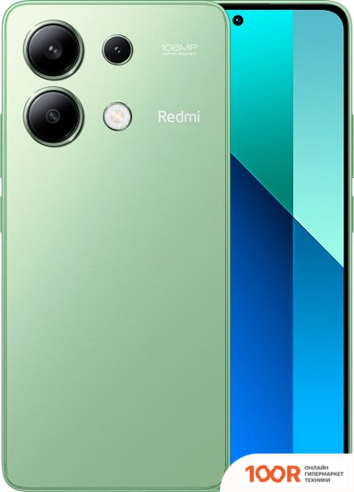 Мобильный телефон Xiaomi REDMI NOTE 13 6GB/128GB С NFC МЕЖДУНАРОДНАЯ ВЕРСИЯ (МЯТНО-ЗЕЛЕНЫЙ) (163171)