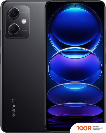 Мобильный телефон Xiaomi REDMI NOTE 12 5G 8GB/128GB КИТАЙСКАЯ ВЕРСИЯ (ЧЕРНЫЙ) (163067)
