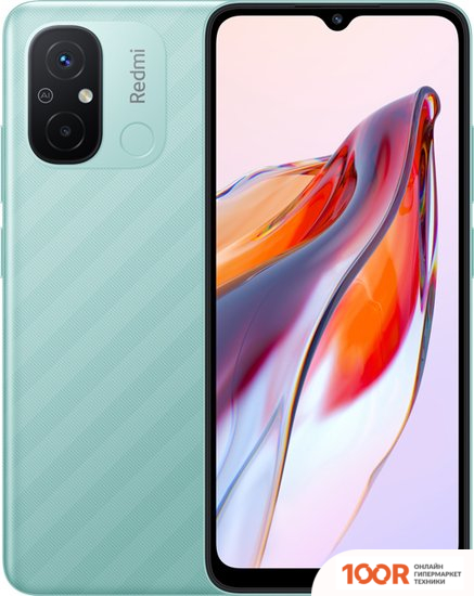 Мобильный телефон Xiaomi REDMI 12C 4GB/128GB КИТАЙСКАЯ ВЕРСИЯ (МЯТНЫЙ) (162421)
