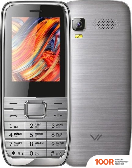 Мобильный телефон Vertex D533 (СЕРЕБРИСТЫЙ) (161337)