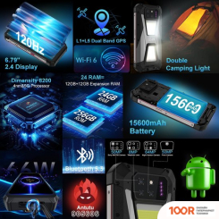 Мобильный телефон Unihertz SHARK 1 12GB/256GB (ЧЕРНЫЙ/СЕРЫЙ) (161303)