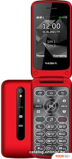 Мобильный телефон TeXet TM-408 (КРАСНЫЙ) (160988)