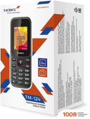Мобильный телефон TeXet TM-124 (ЧЕРНЫЙ) (160967)