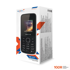 Мобильный телефон TeXet TM-117 (ЧЕРНЫЙ) (160960)
