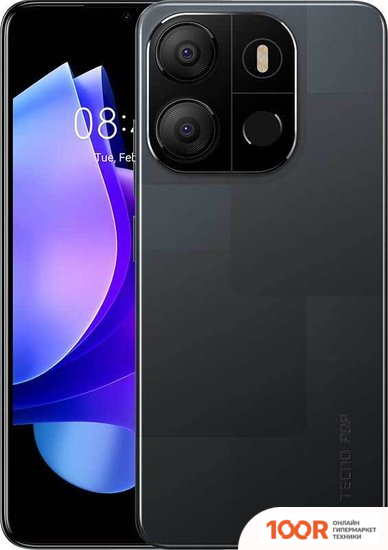 Мобильный телефон Tecno POP 7 2GB/64GB (ЧЕРНЫЙ) (160735)