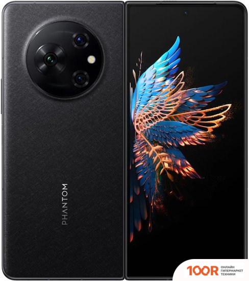 Мобильный телефон Tecno PHANTOM V FOLD 12GB/512GB (ГРАФИТ ЧЕРНЫЙ) (160710)