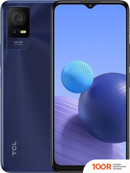 Мобильный телефон TCL 408 T507U 4/64GB (ПОЛУНОЧНЫЙ СИНИЙ) (160617)