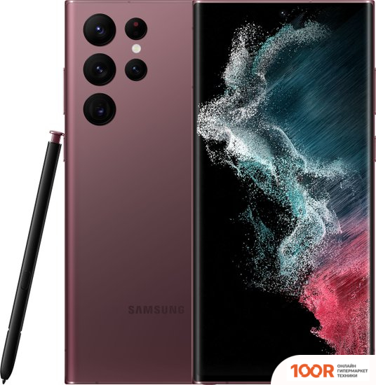 Мобильный телефон Samsung GALAXY S22 ULTRA 5G SM-S908N 12GB/256GB (БУРГУНДИ) (159869)