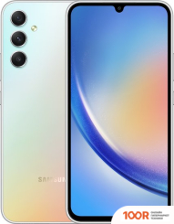 Мобильный телефон Samsung GALAXY A34 5G SM-A346E/DSN 8GB/256GB (СЕРЕБРИСТЫЙ) (159036)
