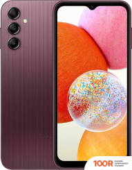 Мобильный телефон Samsung GALAXY A14 SM-A145F/DSN MEDIATEK HELIO G80 6GB/128GB (БОРДОВЫЙ) (158851)