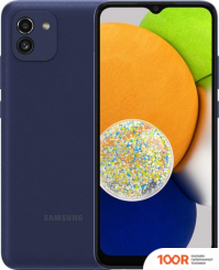 Мобильный телефон Samsung GALAXY A03 SM-A035F/DS 64GB (СИНИЙ) (158695)
