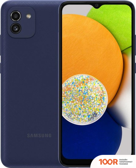 Мобильный телефон Samsung GALAXY A03 SM-A035F/DS 64GB (СИНИЙ) (158695)