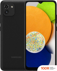Мобильный телефон Samsung GALAXY A03 SM-A035F/DS 128GB (ЧЕРНЫЙ) (158690)