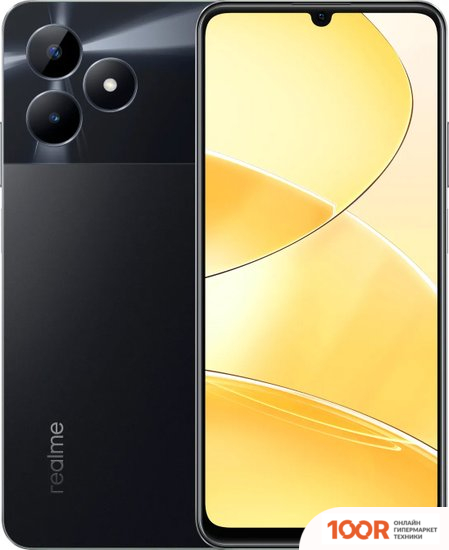 Мобильный телефон Realme C51 RMX3830 4GB/128GB (УГОЛЬНО-ЧЕРНЫЙ) (158419)