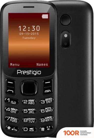 Мобильный телефон Prestigio MUZE H1 (ЧЕРНЫЙ) (158075)