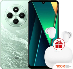 Мобильный телефон POCO C75 8GB/256GB МЕЖДУНАРОДНАЯ ВЕРСИЯ (ЗЕЛЕНЫЙ) + НАУШНИКИ XIAOMI REDMI BUDS 6 PLAY (БЕЛЫЙ) ПО АКЦИИ (157817)