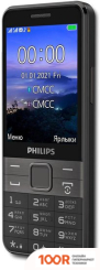 Мобильный телефон Philips XENIUM E590 (ЧЕРНЫЙ) (157782)