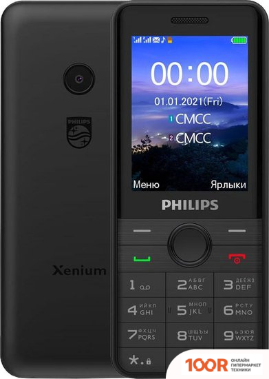 Мобильный телефон Philips XENIUM E172 (ЧЕРНЫЙ) (157758)