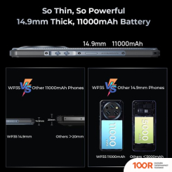 Мобильный телефон Oukitel WP35 8GB/256GB (СЕРЫЙ) (157705)