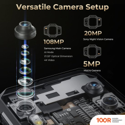 Мобильный телефон Oukitel WP30 PRO 12GB/512GB (ЧЕРНЫЙ) (157695)