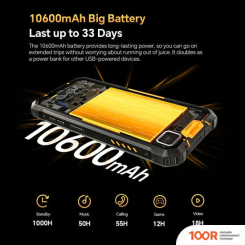 Мобильный телефон Oukitel WP23 PRO 8GB/128GB (ЧЕРНЫЙ) (157687)