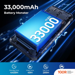 Мобильный телефон Oukitel WP100 TITAN 16GB/512GB (ЧЕРНЫЙ/СЕРЕБРИСТЫЙ) (157648)