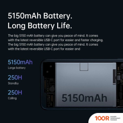 Мобильный телефон Oukitel C32 8GB/128GB (СИНИЙ) (157616)