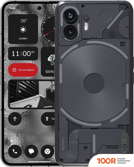 Мобильный телефон Nothing PHONE (2) 12GB/256GB (ЧЕРНЫЙ) (156790)