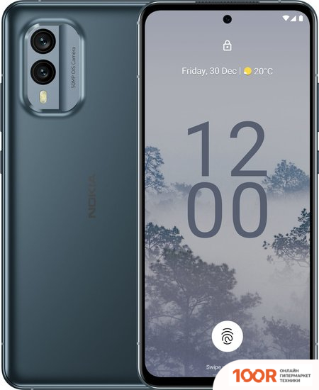 Мобильный телефон Nokia X30 8GB/256GB (ОБЛАЧНО-СИНИЙ) (156780)