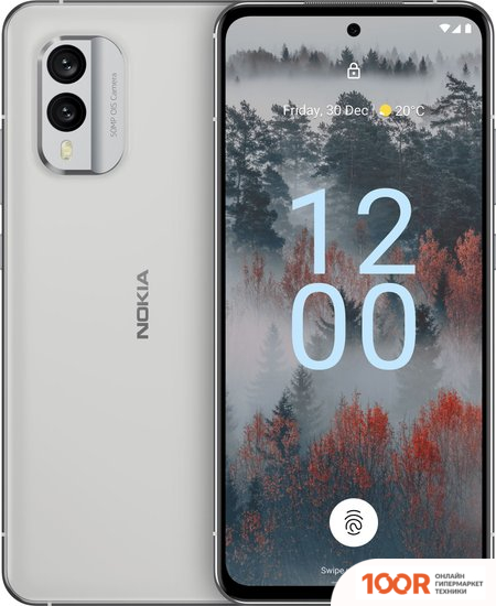 Мобильный телефон Nokia X30 8GB/256GB (ЛЕДЯНОЙ БЕЛЫЙ) (156779)