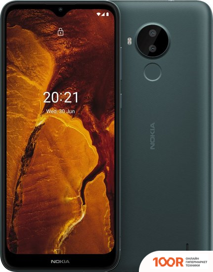 Мобильный телефон Nokia C30 2GB/32GB TA-1359 (ЗЕЛЕНЫЙ) (156735)
