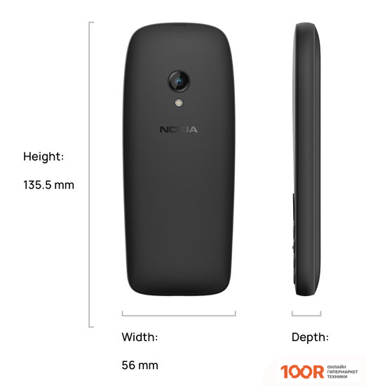 Мобильный телефон Nokia 6310 (2024) DUAL SIM TA-1607 (ЗЕЛЕНЫЙ) (156712)