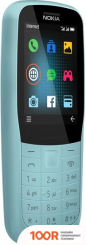 Мобильный телефон Nokia 220 4G (БИРЮЗОВЫЙ) (156671)
