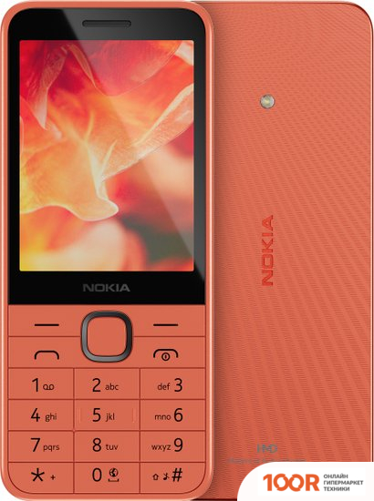 Мобильный телефон Nokia 215 4G (2024) DUAL SIM TA-1613 (ПЕРСИКОВЫЙ) (156666)