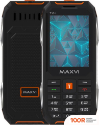 Мобильный телефон Maxvi T101 (ОРАНЖЕВЫЙ) (156281)