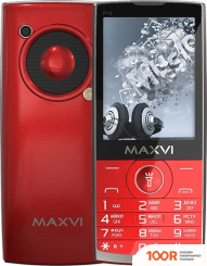 Мобильный телефон Maxvi P19 (ВИННЫЙ КРАСНЫЙ) (156240)