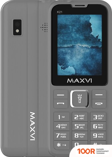 Мобильный телефон Maxvi K21 (СЕРЫЙ) (156210)