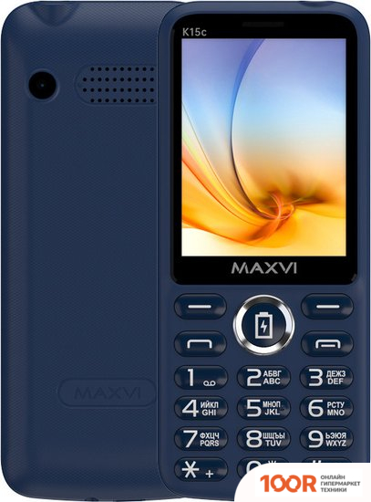 Мобильный телефон Maxvi K15C (СИНИЙ) (156199)