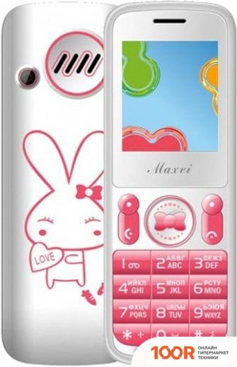 Мобильный телефон Maxvi J1 (РОЗОВЫЙ) (156198)