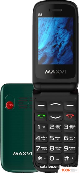 Мобильный телефон Maxvi E8 (ЗЕЛЕНЫЙ) (156189)